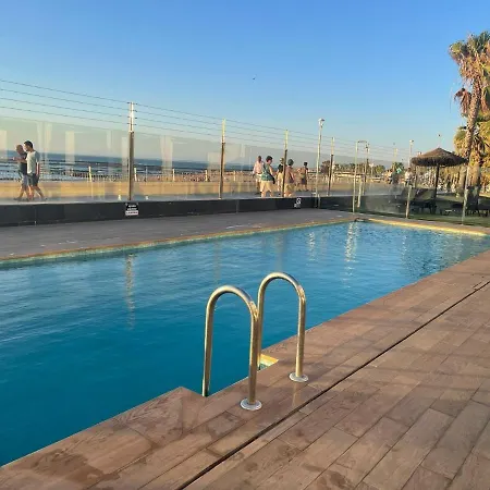 Apartamento Con Piscina En El Paseo Cruz Del Mar Chipiona Exterior foto